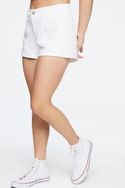 High-Rise Denim Shorts