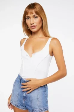 High-Rise Denim Shorts