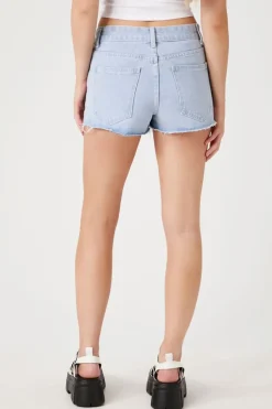 High-Rise Denim Shorts