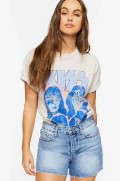 High-Rise Denim Shorts