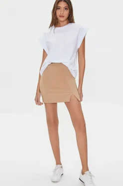 High-Rise Fitted Mini Skirt