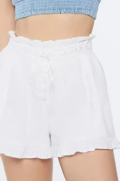High-Rise Paperbag Shorts