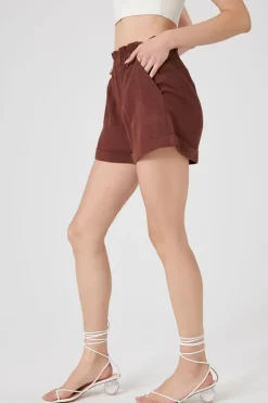 High-Rise Paperbag Shorts