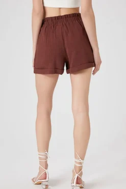 High-Rise Paperbag Shorts