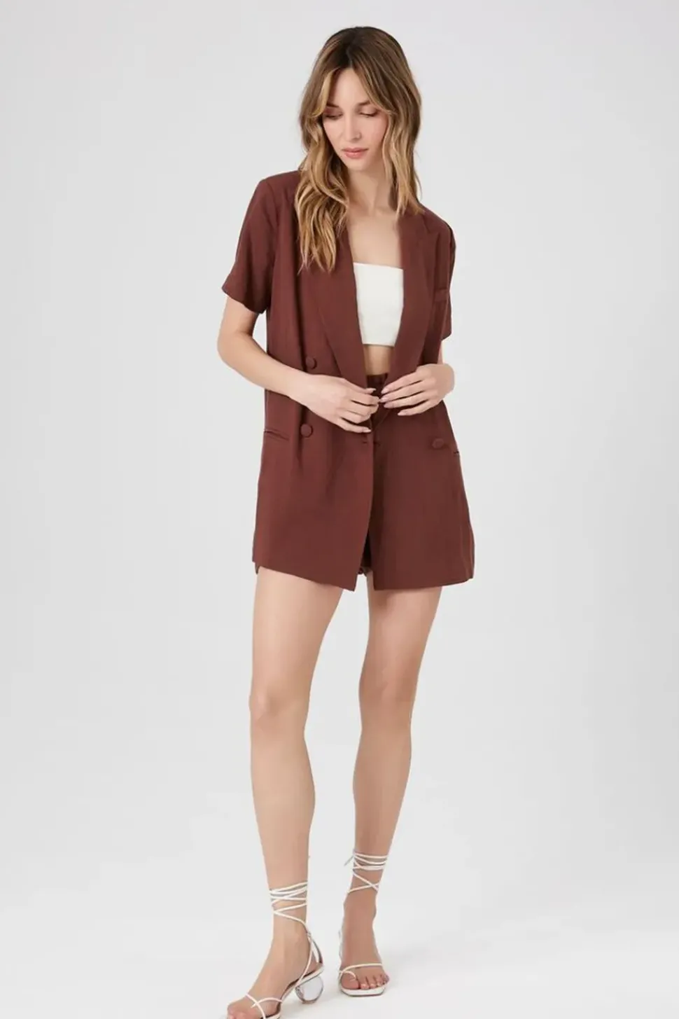 High-Rise Paperbag Shorts