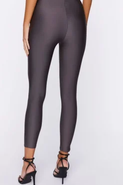 High-Rise Satin Leggings