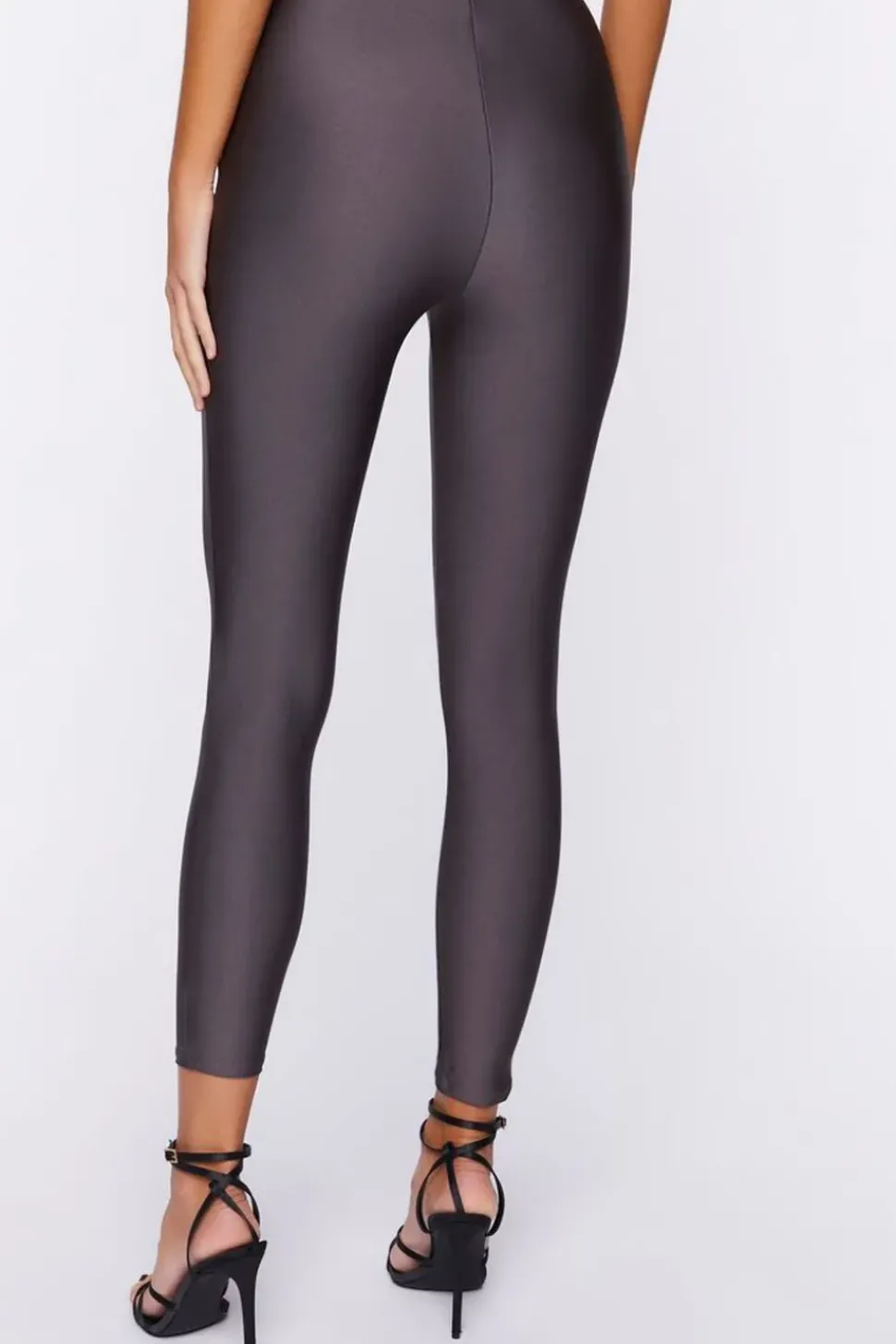 High-Rise Satin Leggings