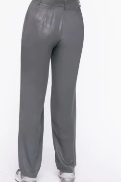 High-Rise Straight-Leg Pants