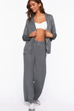 High-Rise Straight-Leg Pants