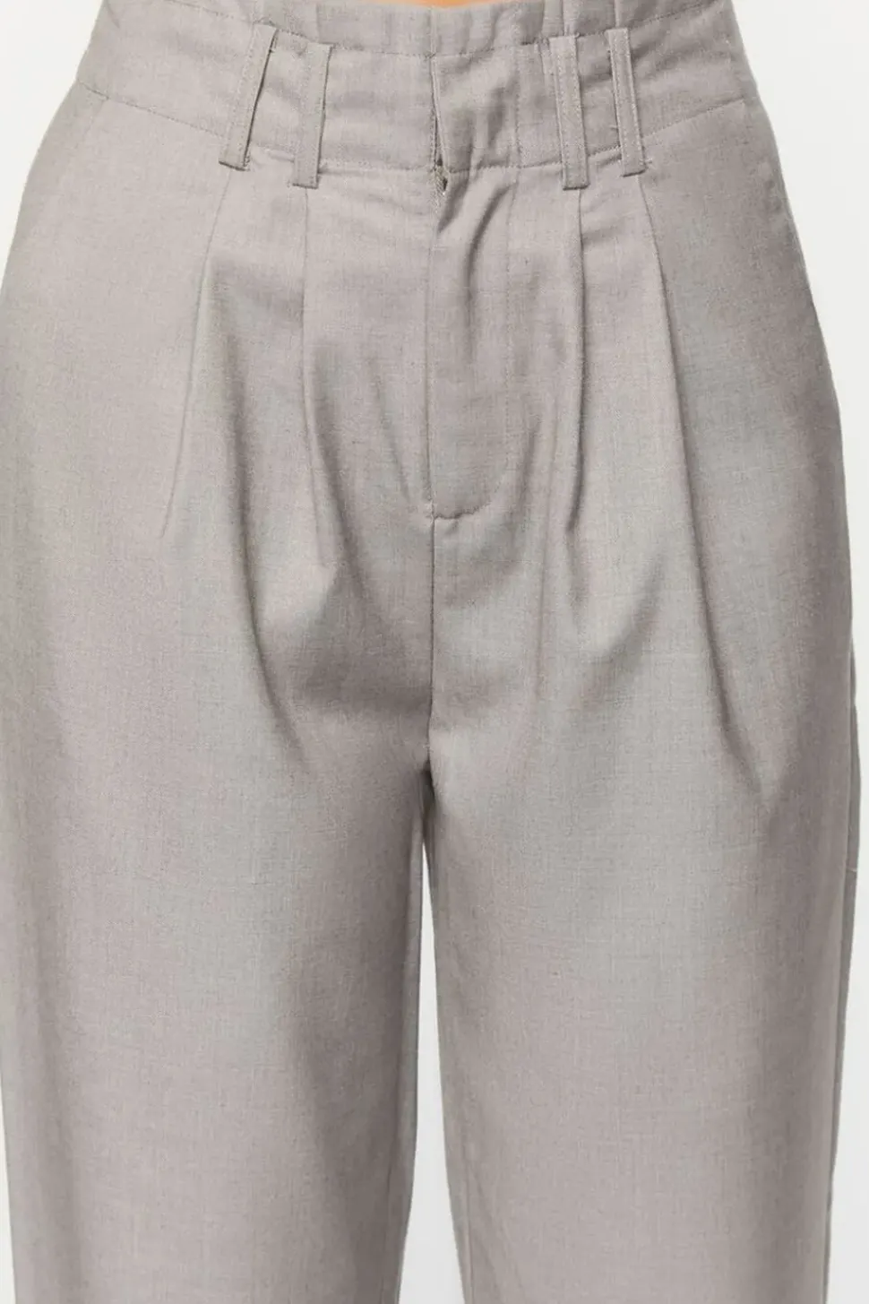 High-Rise Straight-Leg Trousers