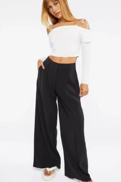 High-Rise Wide-Leg Pants