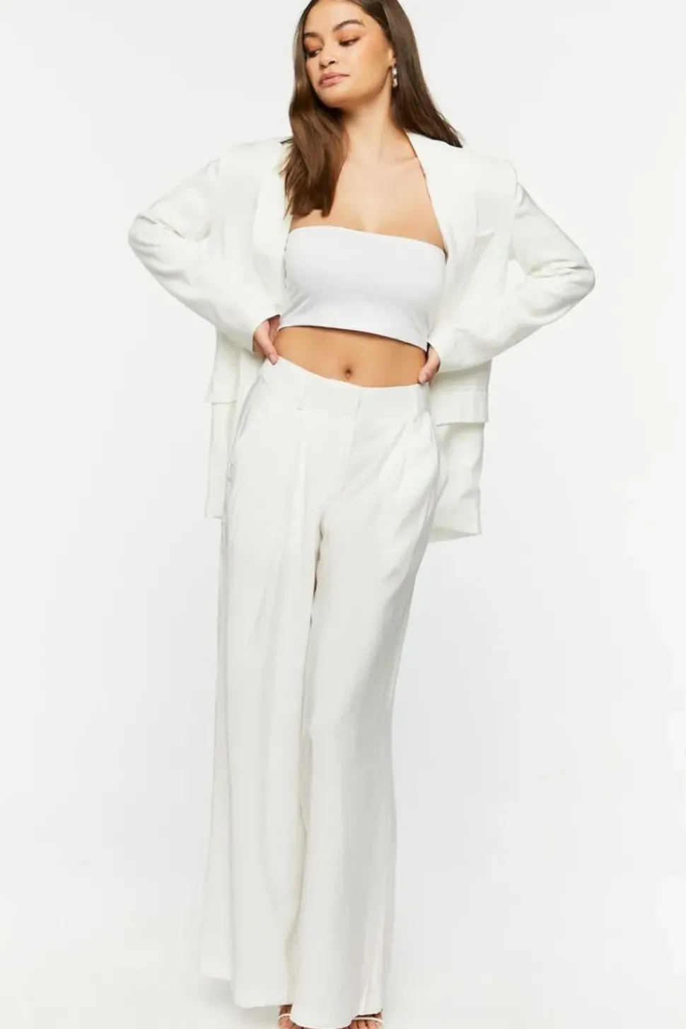 High-Rise Wide-Leg Trousers
