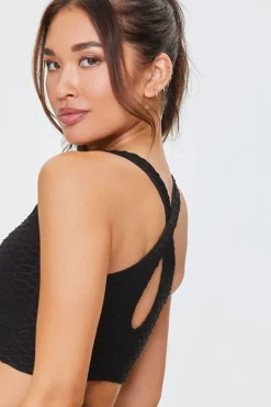 Honeycomb Knit Sports Bra