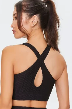 Honeycomb Knit Sports Bra