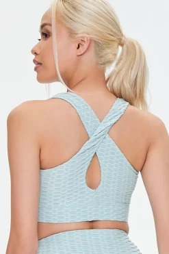 Honeycomb Longline Sports Bra