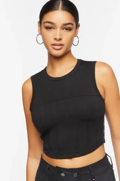 Hook-And-Eye Crop Top