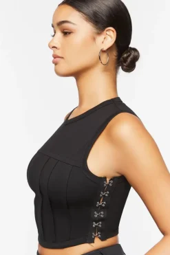 Hook-And-Eye Crop Top