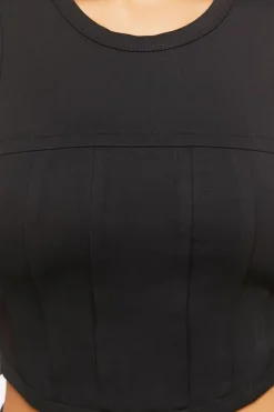 Hook-And-Eye Crop Top