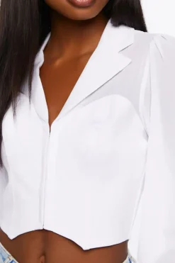 Hook-And-Eye Long-Sleeve Shirt