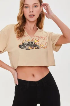 Hotter Than Hot Cropped Tee