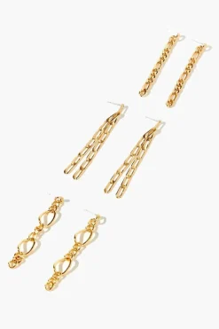 Interlinked Drop Earring Set