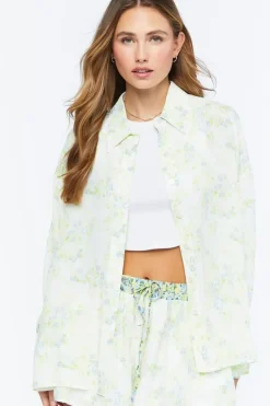 Inverted Floral Print Shirt