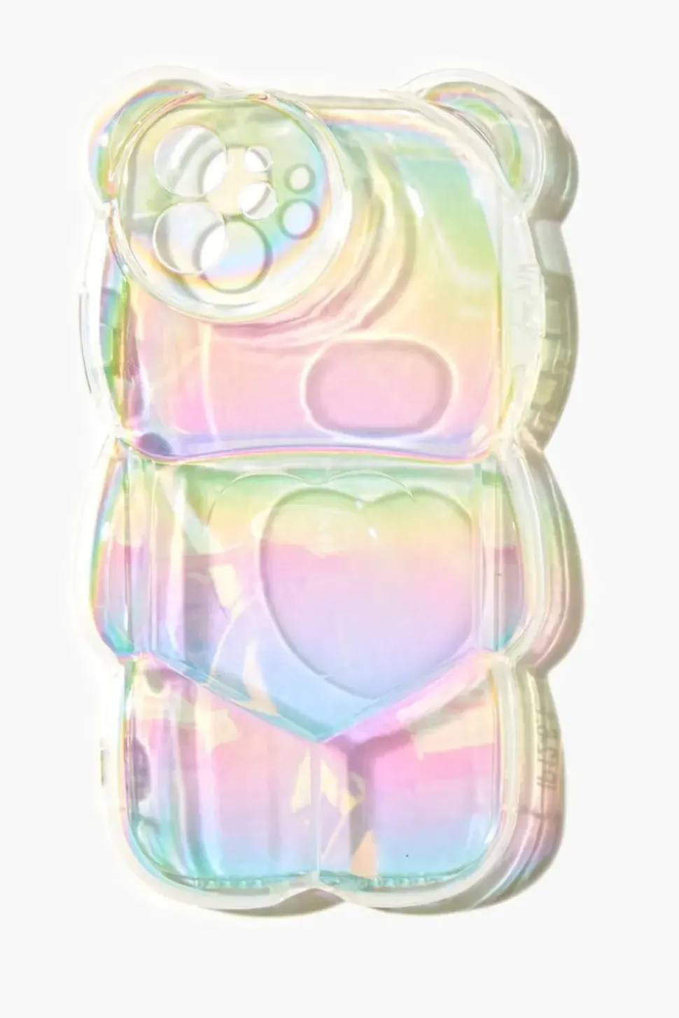 Iridescent Bubble Bear Case For Iphone 12
