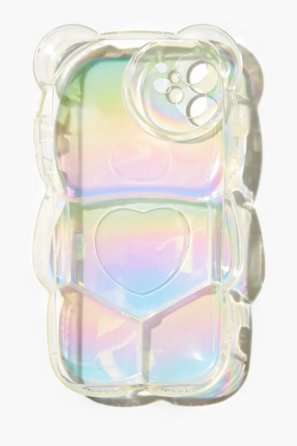 Iridescent Bubble Bear Case For Iphone 12