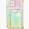 Iridescent Cardholder Case For Iphone 12
