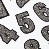 Iron-On Glitter Number Patch