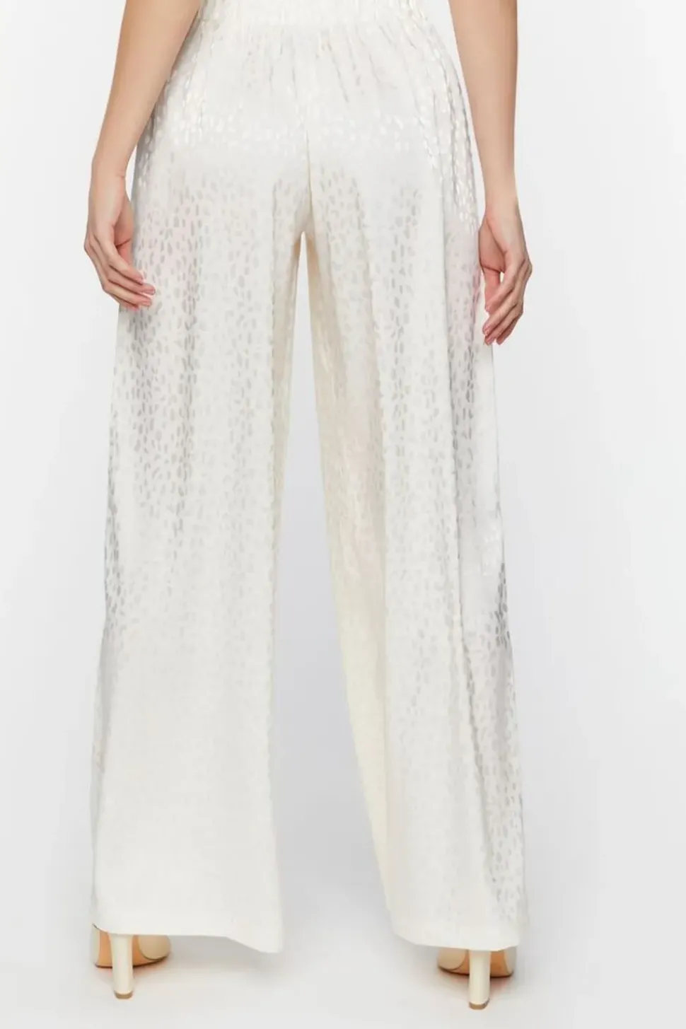 Jacquard Cheetah Print Pants