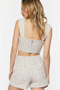 Jacquard Crop Top & Shorts Set