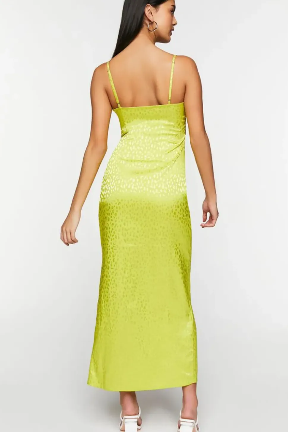 Jacquard Maxi Cami Slip Dress