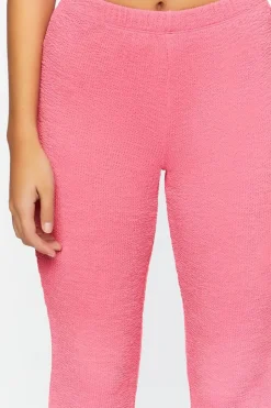 Jacquard Mid-Rise Flare Pants