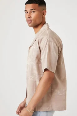 Jacquard Print Short-Sleeve Shirt