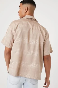 Jacquard Print Short-Sleeve Shirt
