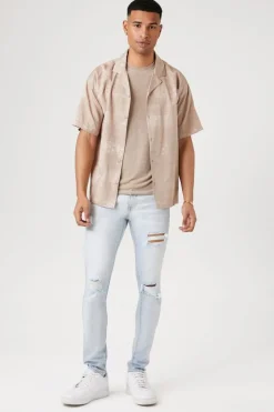 Jacquard Print Short-Sleeve Shirt