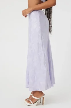 Jacquard Satin Maxi Skirt