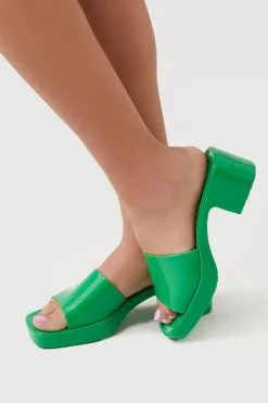 Jelly Open-Toe Block Heels