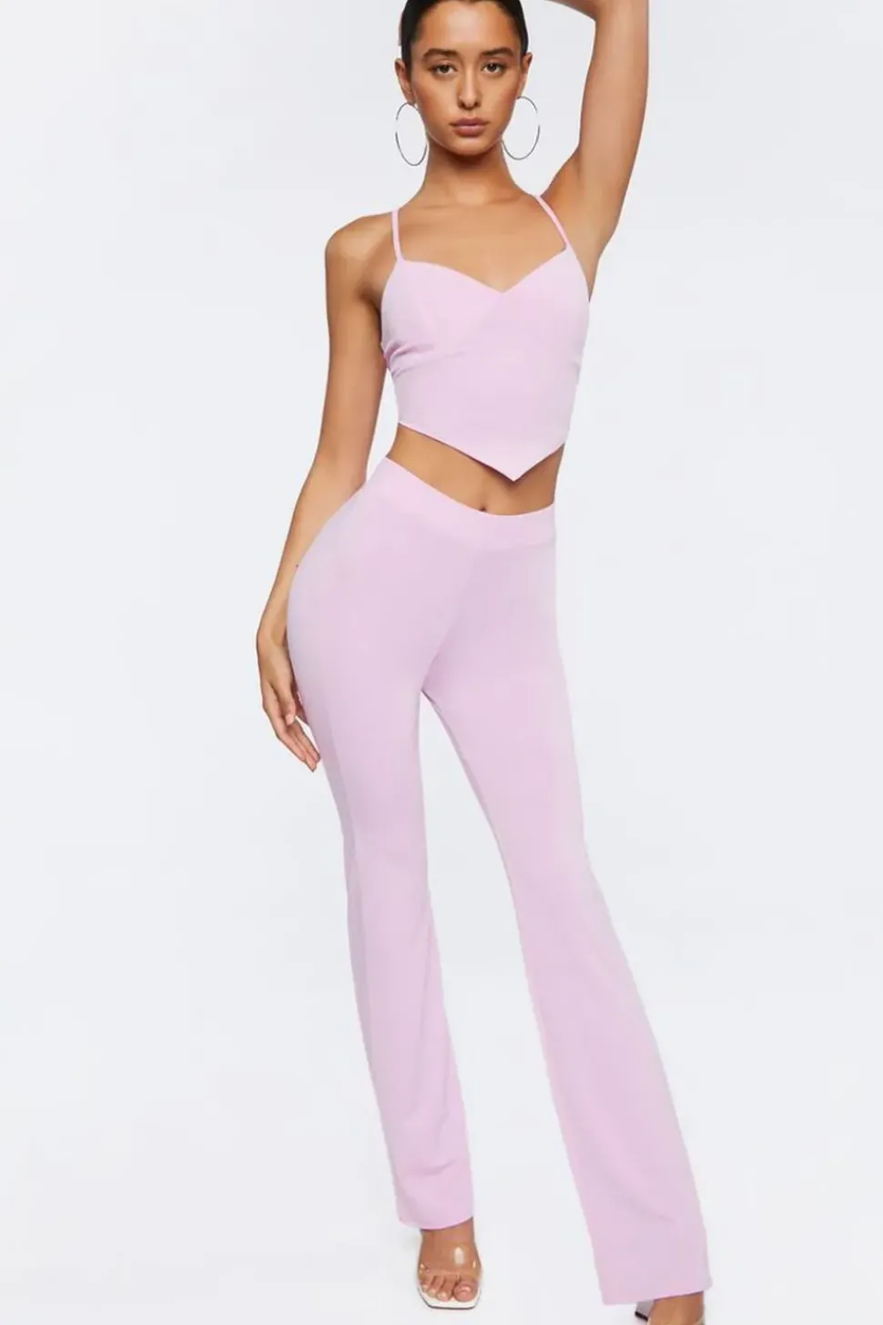 Jersey Knit High-Rise Pants