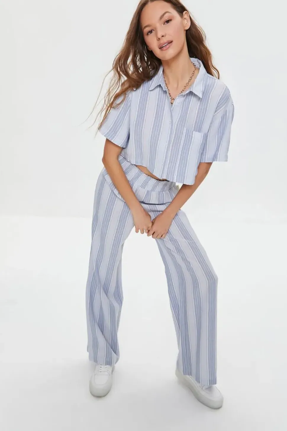 Kendall + Kylie Linen-Blend Shirt