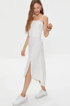 Kendall + Kylie Linen-Blend Skirt