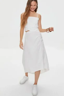 Kendall + Kylie Linen-Blend Skirt