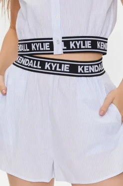 Kendall + Kylie Pinstriped Shorts