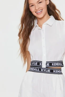 Kendall + Kylie Poplin Shirt