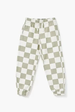 Kids Checkered Joggers (Girls + Boys)