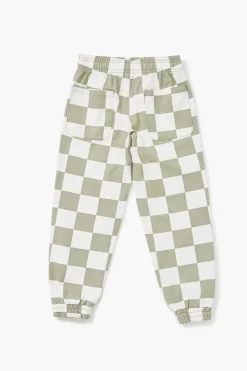 Kids Checkered Joggers (Girls + Boys)