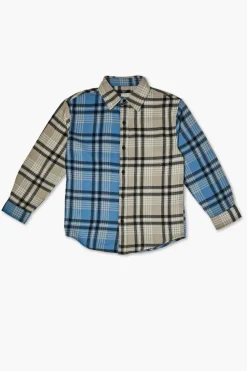 Kids Colorblock Plaid Shirt (Girls + Boys)