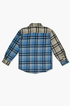 Kids Colorblock Plaid Shirt (Girls + Boys)