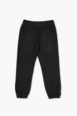 Kids Denim Drawstring Joggers (Girls + Boys)